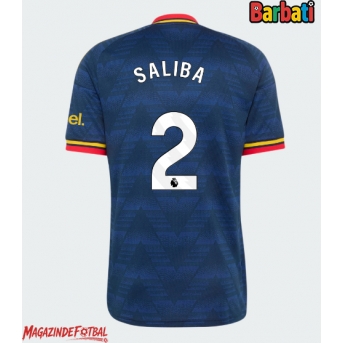 Arsenal William Saliba #2 Tricou Fotbal Replică 2026-27 Barbati Deplasare